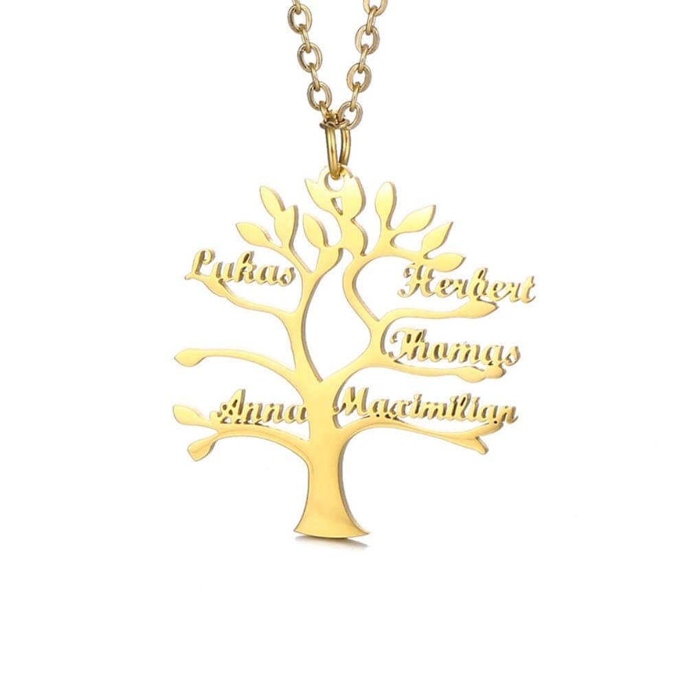 Baum des Lebens Halskette Necklaces Loanya Gold 40 cm