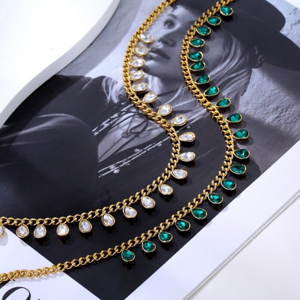Halskette TEARDROP mit Gravur Necklaces Loanya