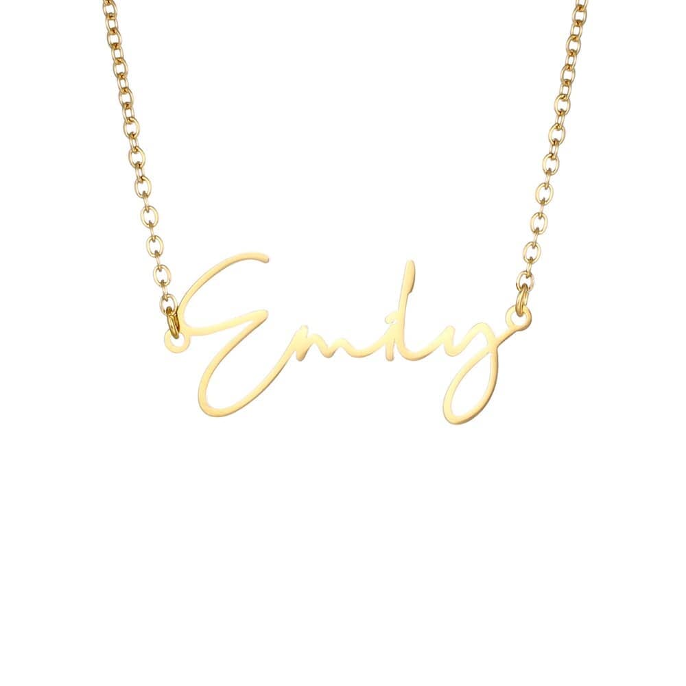 Namenskette im Signaturstil Necklaces Loanya Gold 40 cm