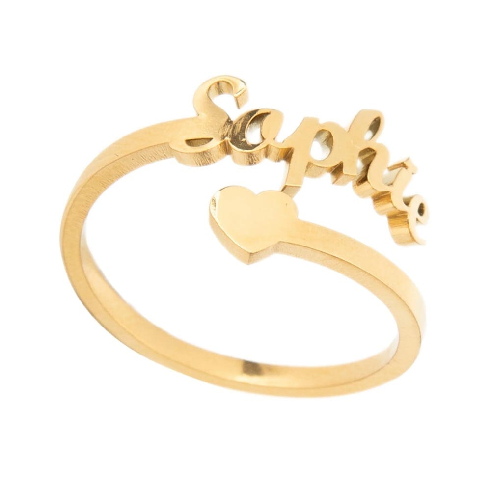 Ring mit persönlichem Namen Rings Loanya Gold