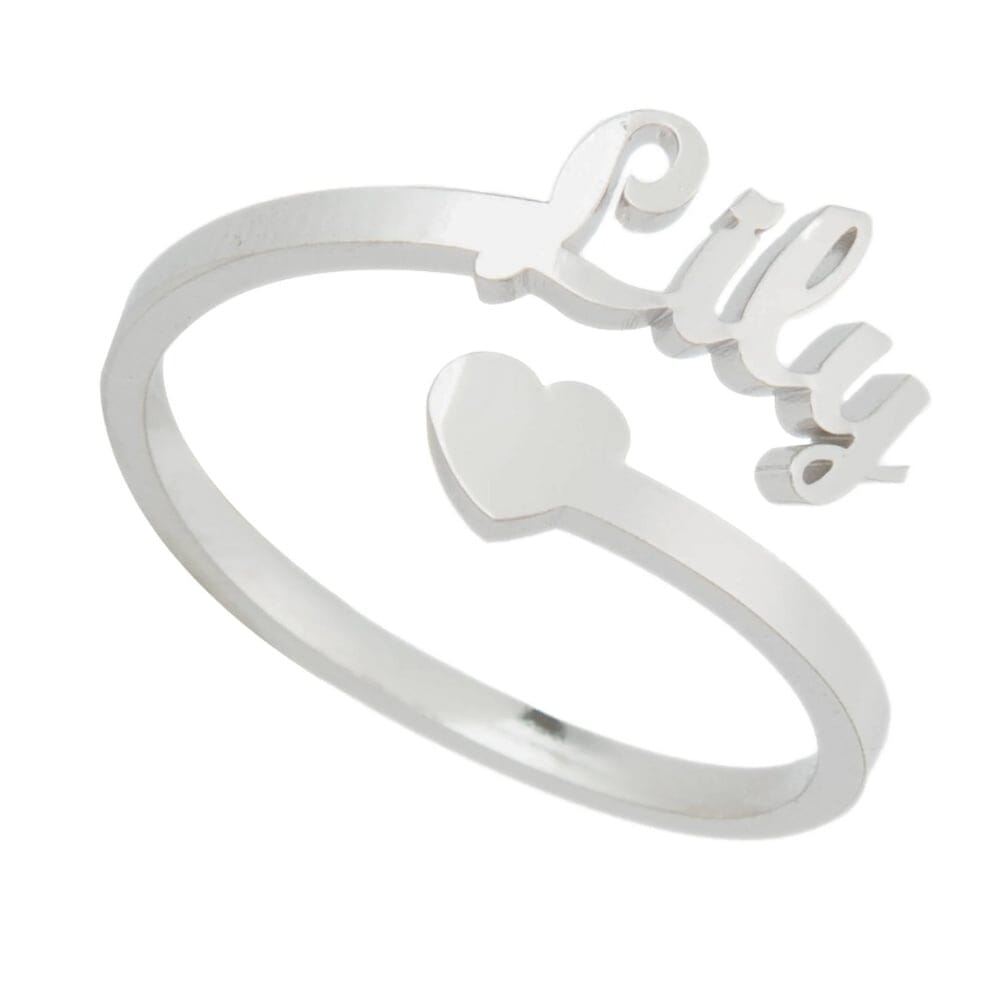 Ring mit persönlichem Namen Rings Loanya Silber