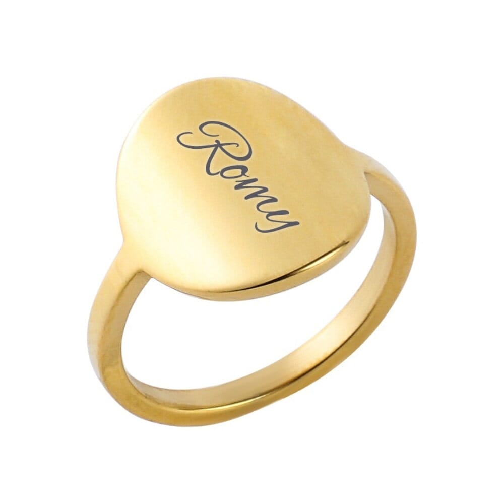 Siegelring mit Namen Rings Loanya Gold 6