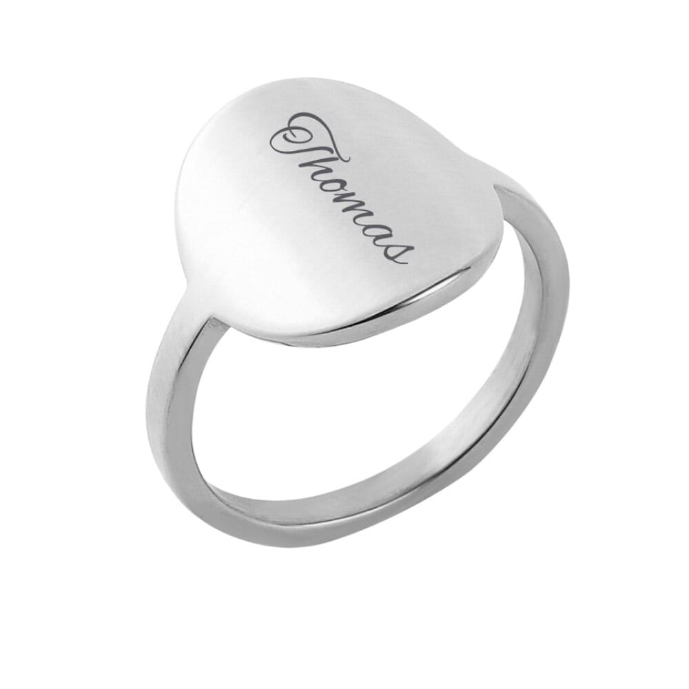 Siegelring mit Namen Rings Loanya Silber 6