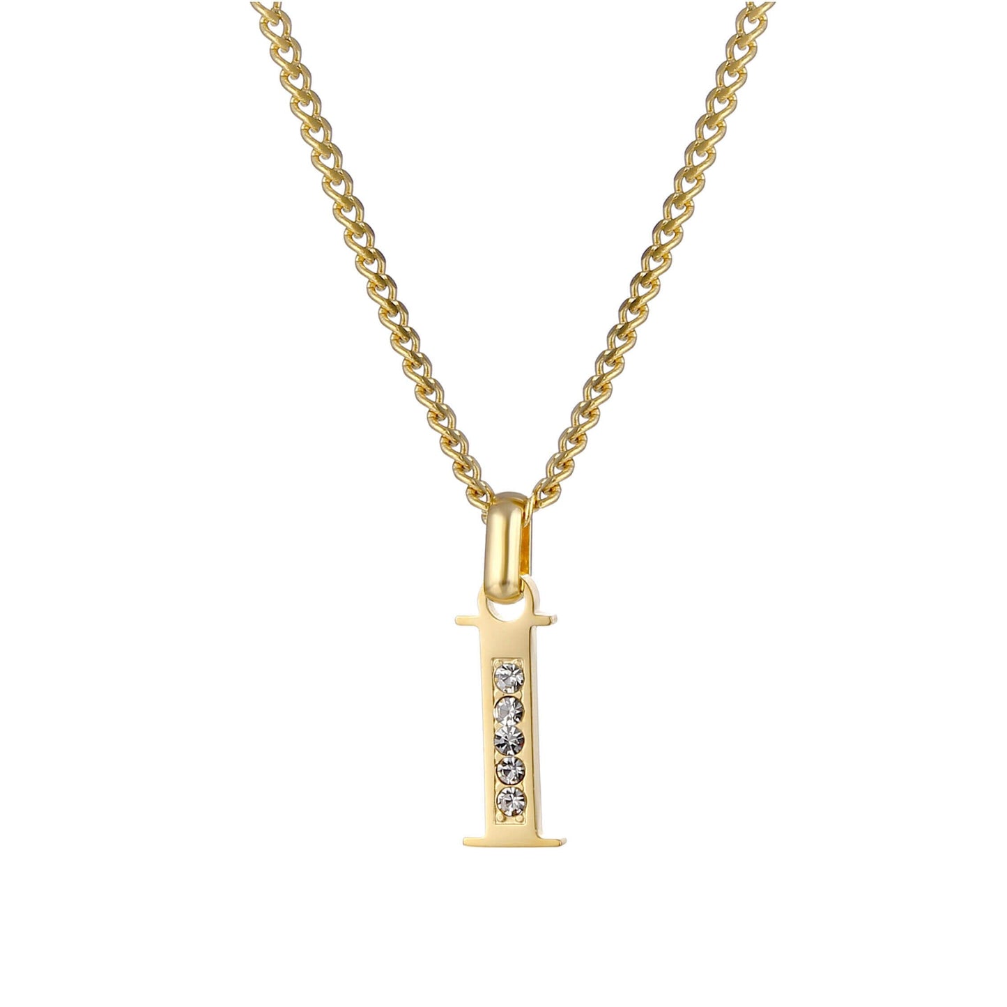 LOANYA Buchstaben Kette mit Zirkoniasteinen Necklaces Loanya I 35