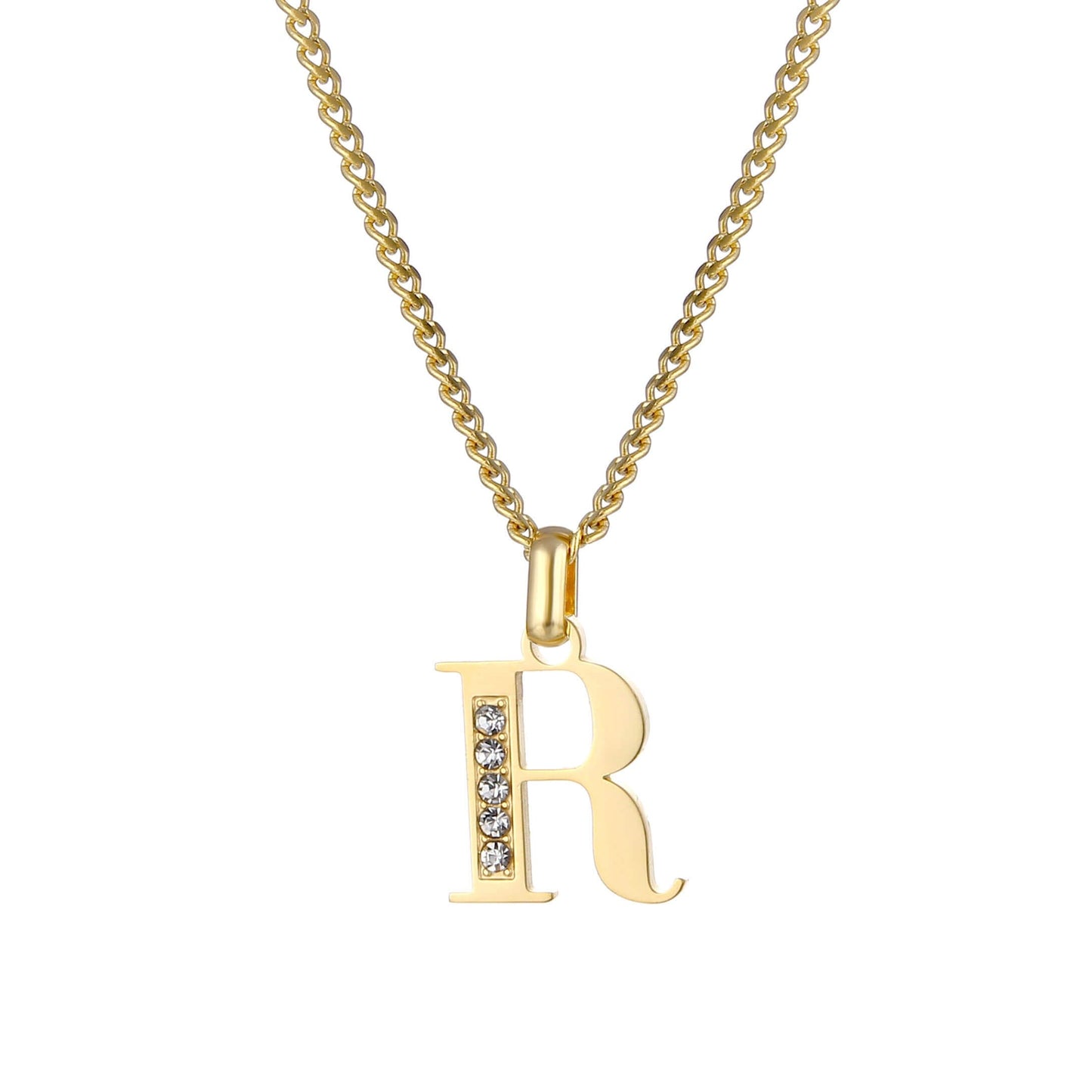 LOANYA Buchstaben Kette mit Zirkoniasteinen Necklaces Loanya R 35