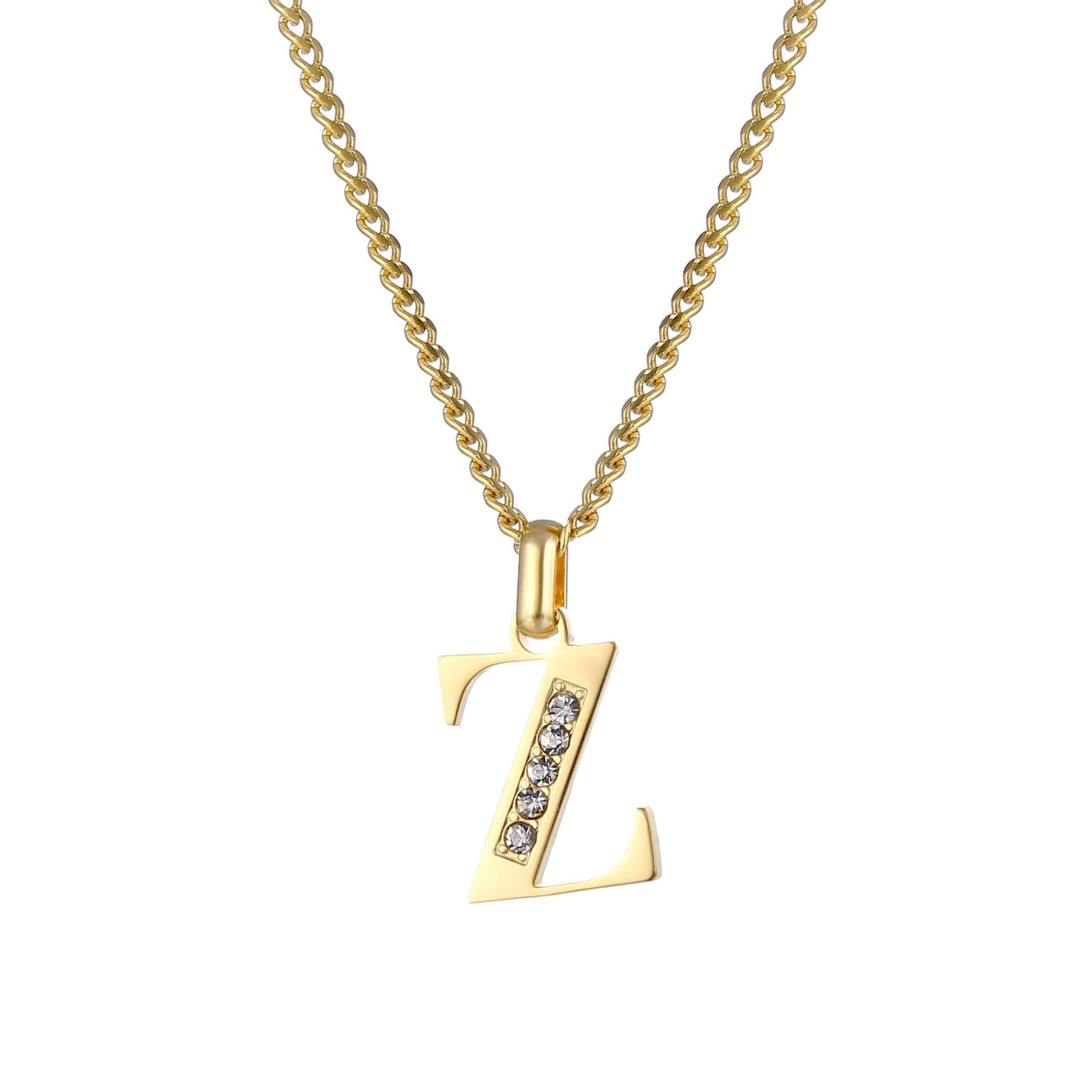 LOANYA Buchstaben Kette mit Zirkoniasteinen Necklaces Loanya Z 35