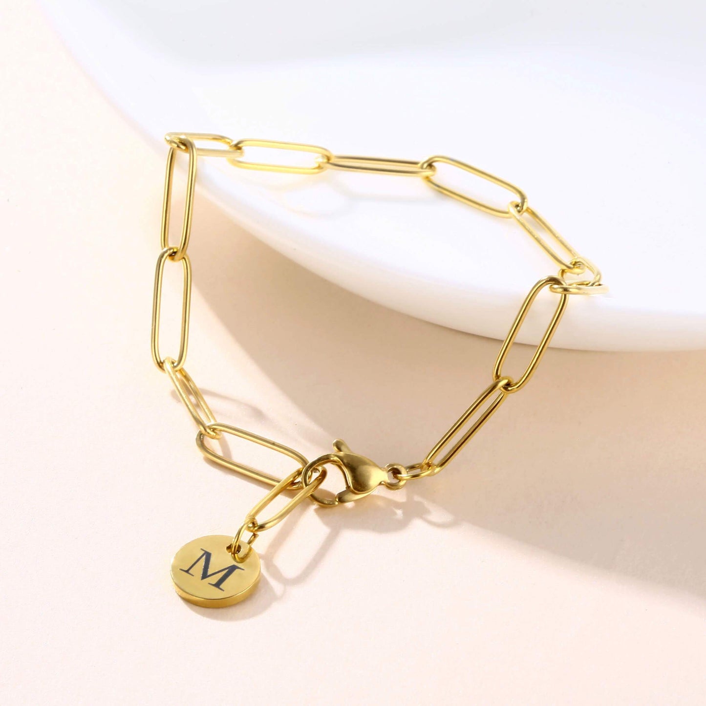 LOANYA Chain Armband mit Initiale JOUELEI