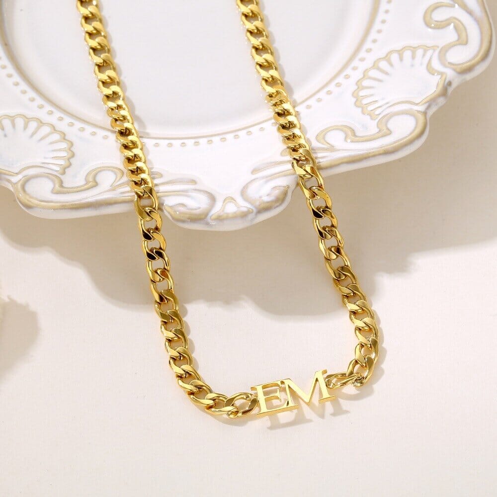 LOANYA Initialen Halskette Necklaces Loanya