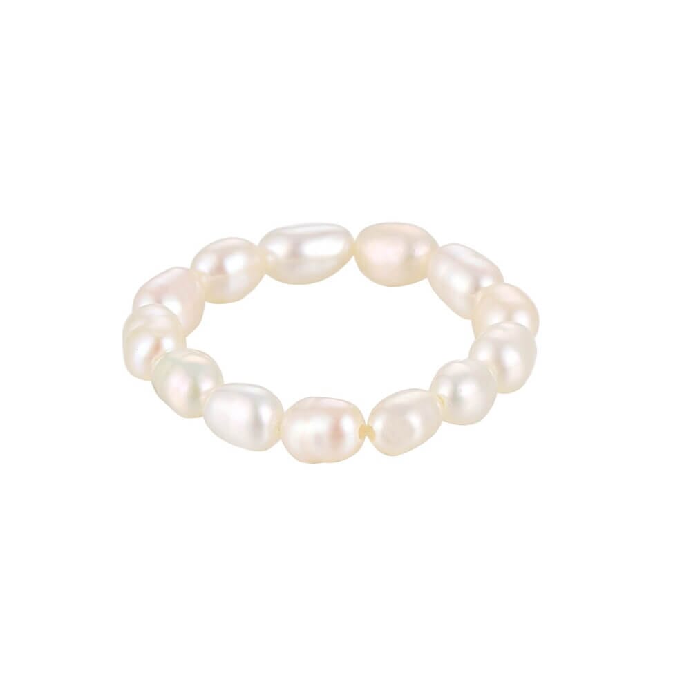 LOANYA Perlenring Rings Loanya Einheitsgröße