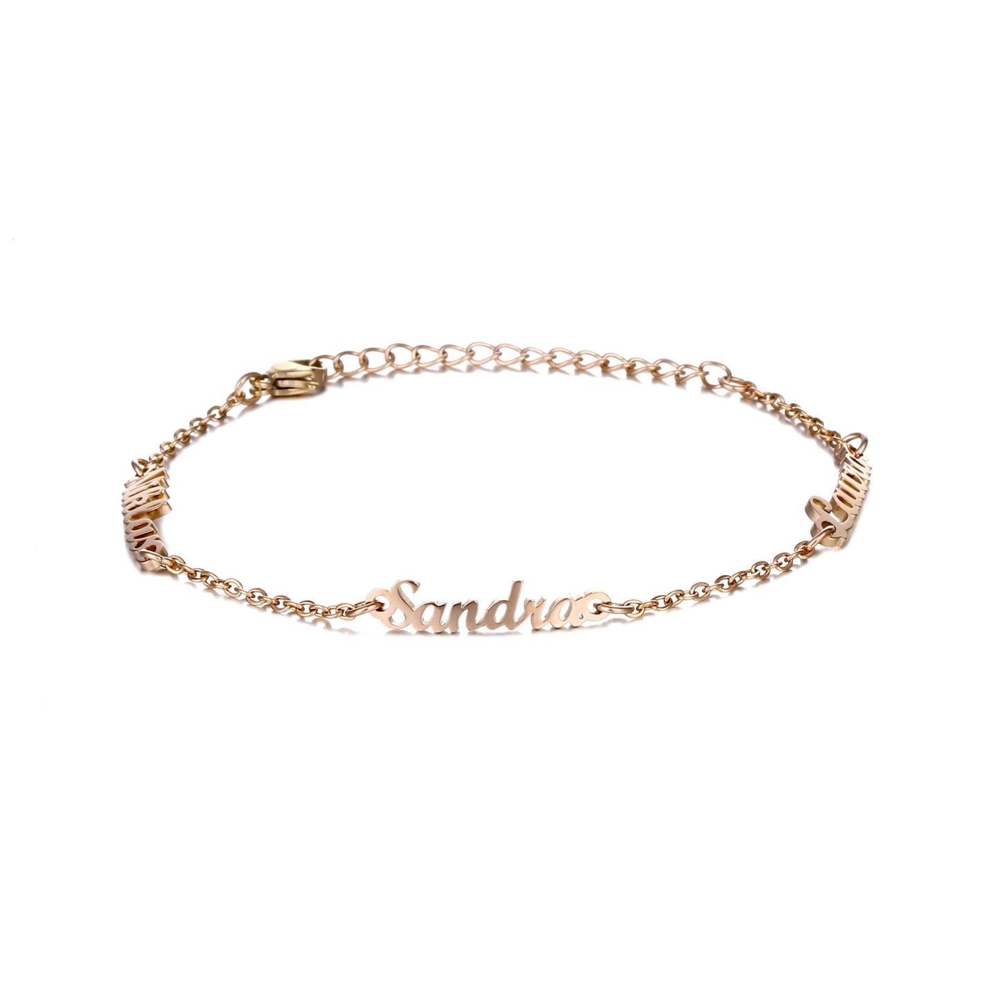 LOANYA personalisierbares Armband mit 3 Namen Bracelets Loanya Roségold
