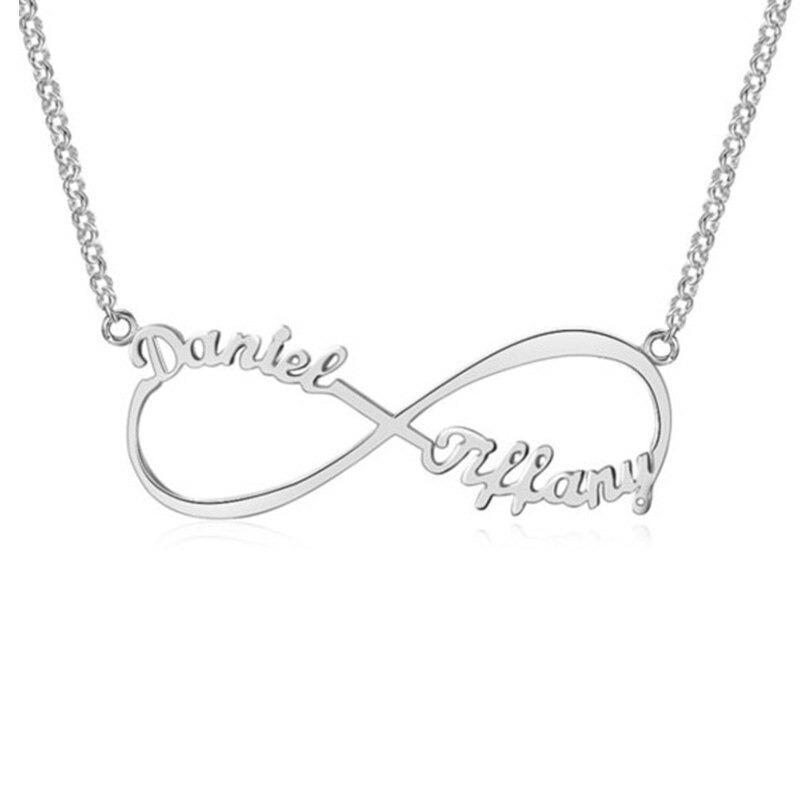 LOANYA personalisierte Kette der Unendlichkeit Loanya Silber 40 cm