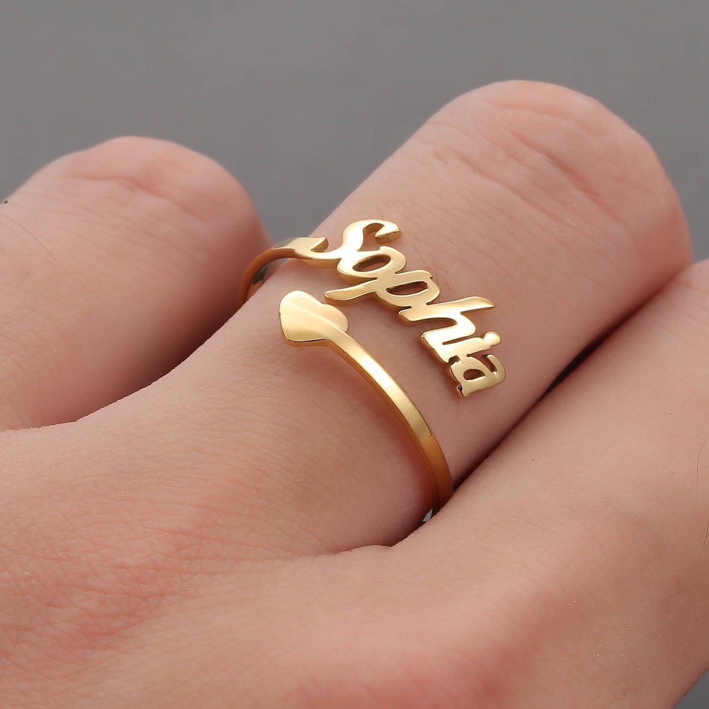 LOANYA Ring mit persönlicher Gravur Loanya Gold