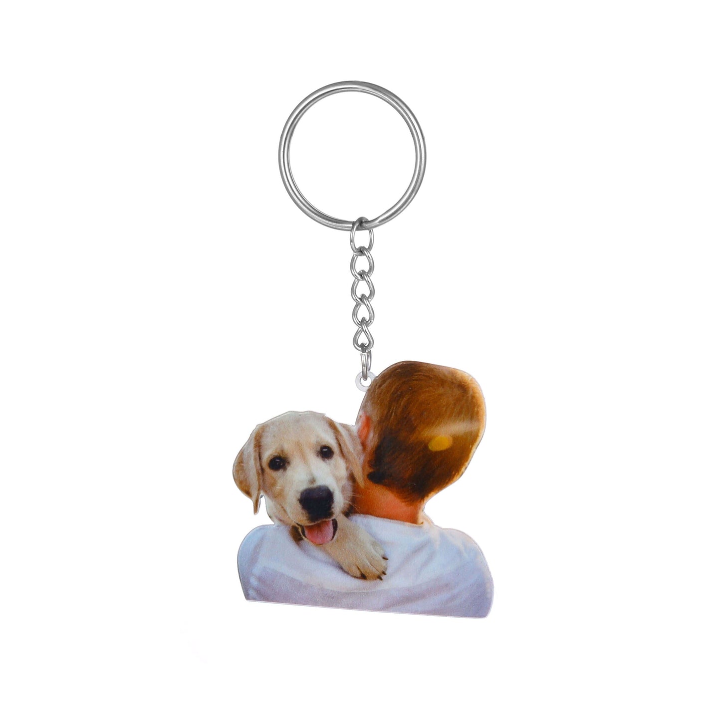 LOANYA Schlüsselanhänger aus Haustier Foto Keychains Loanya
