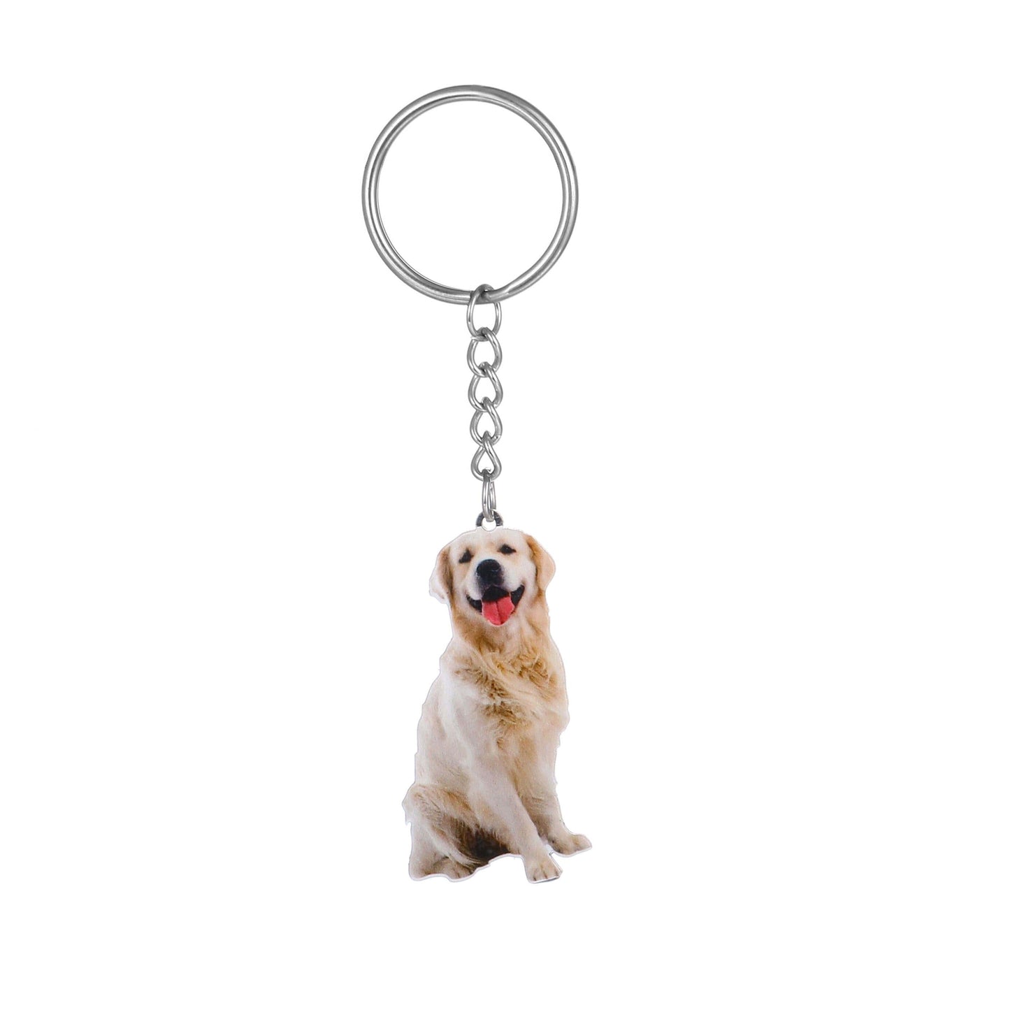 LOANYA Schlüsselanhänger aus Haustier Foto Keychains Loanya