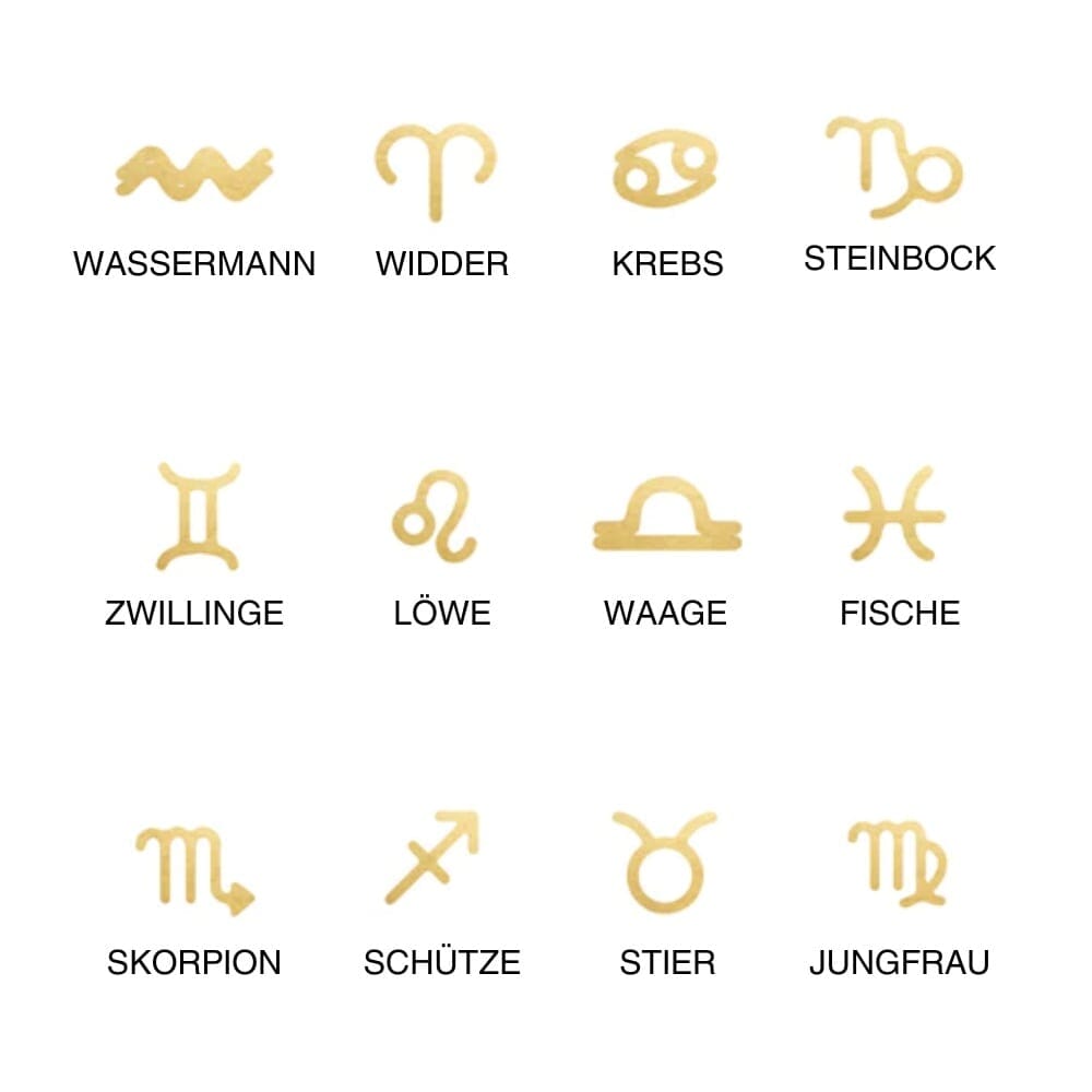 LOANYA zwei Sternzeichen Halskette Necklaces Loanya