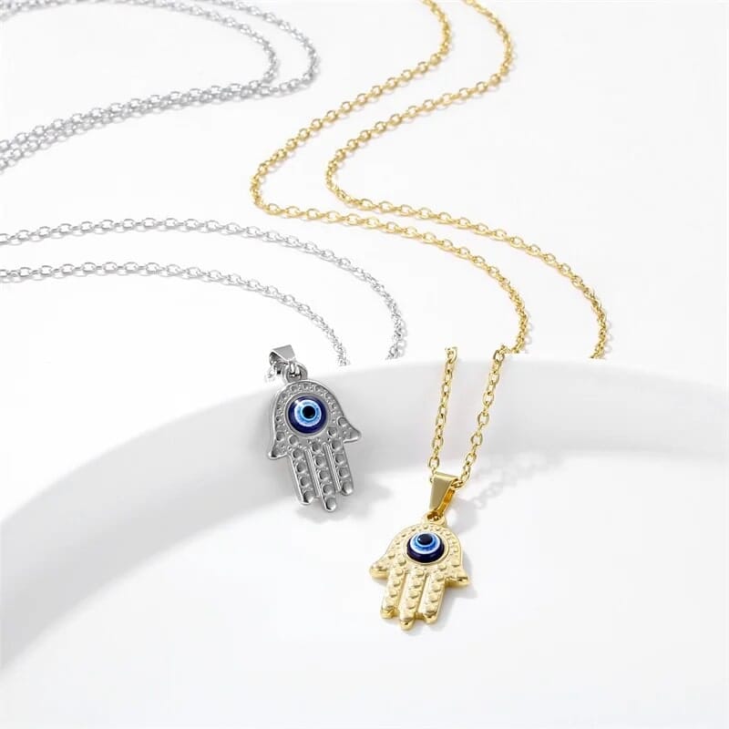 Personalisierte Fatima Hand Halskette Necklaces Loanya