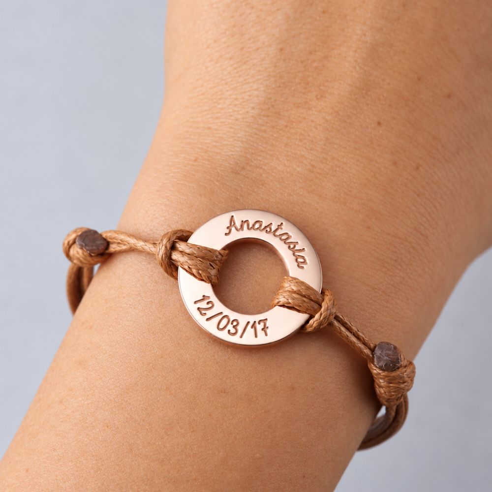 Armband mit personalisiertem Ewigkeitsring