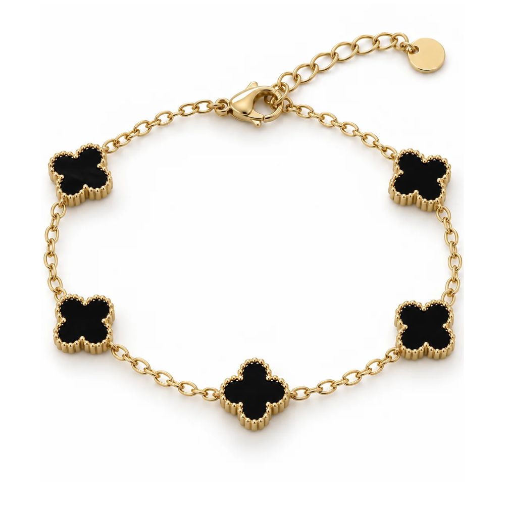 Kleeblatt Armband mit Wunschgravur