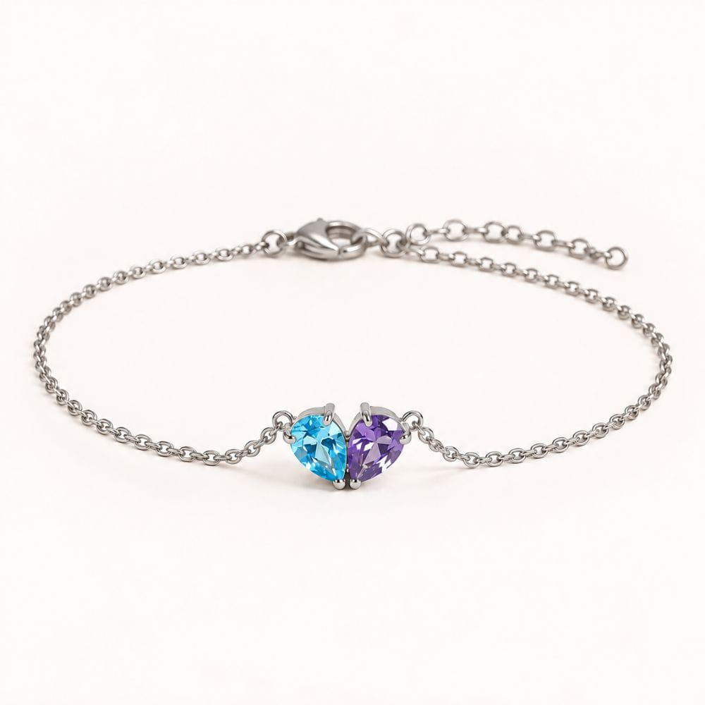 Duo Geburtsstein Armband