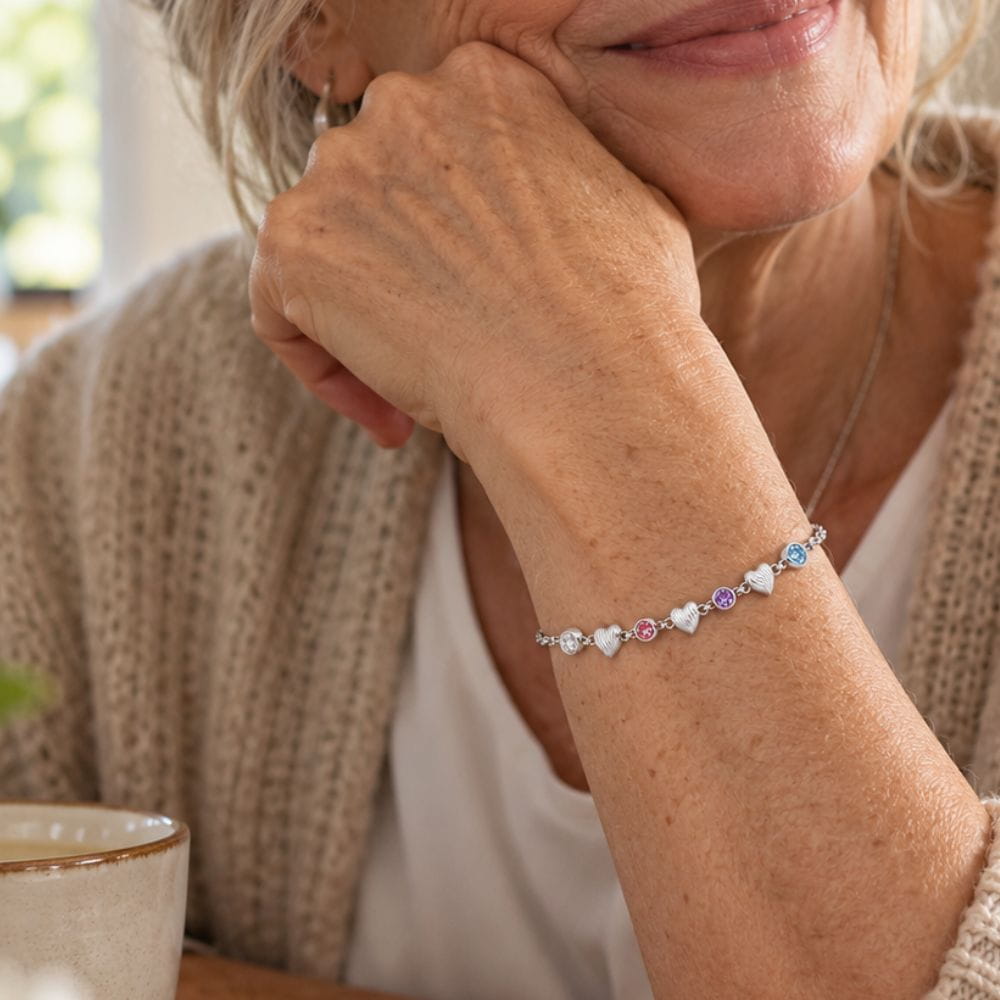 Herz Geburtsstein Armband