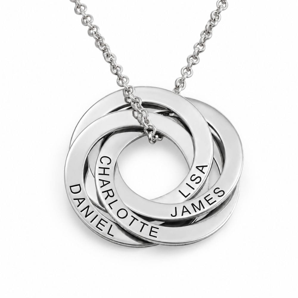 Kette mit personalisierten Namenskreisen
