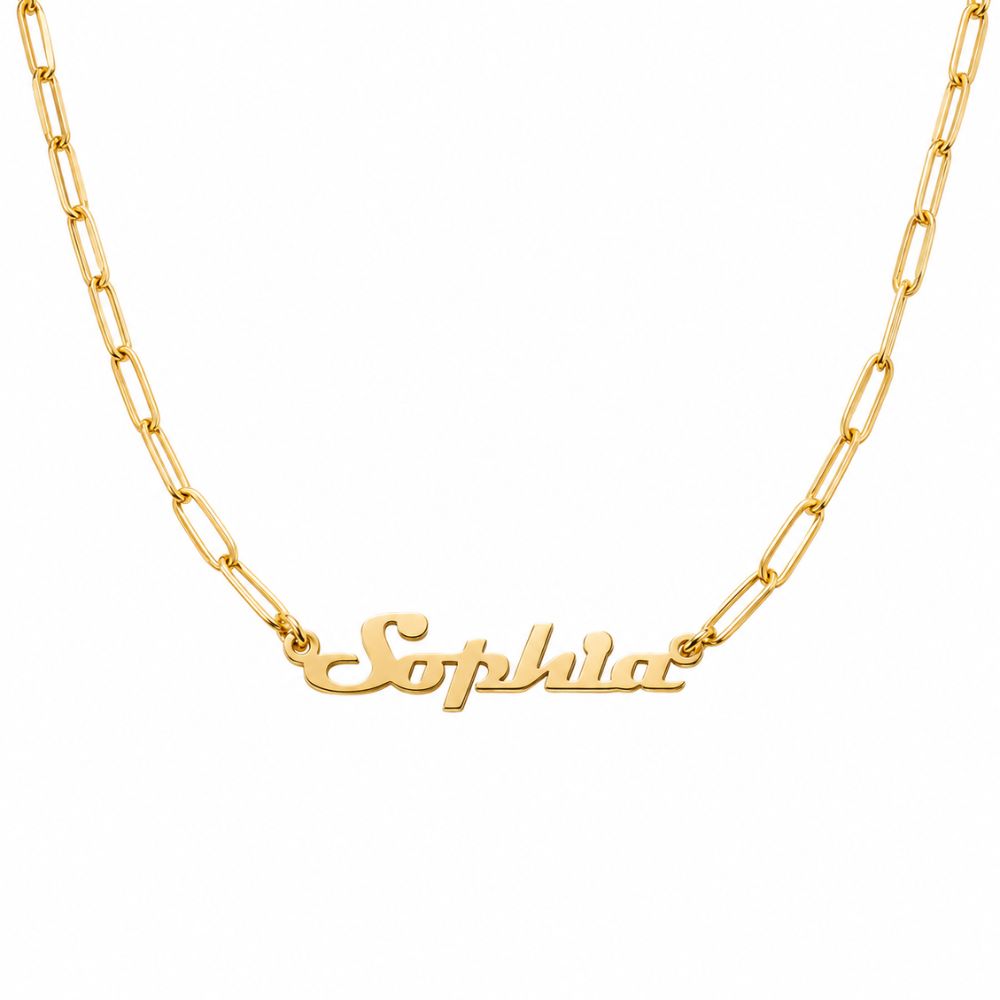 Personalisierte Namenskette mit Gliederkette