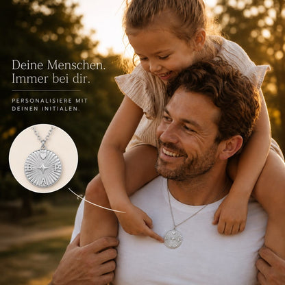 Personalisierte Initialen Halskette