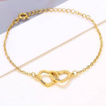 Armband mit verschlungenen Herzen Bracelet Loanya 