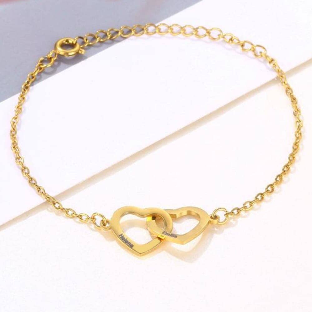 Armband mit verschlungenen Herzen Bracelet Loanya 