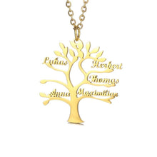 Lade das Bild in den Galerie-Viewer, Baum des Lebens Halskette Necklaces Loanya Gold 40 cm 
