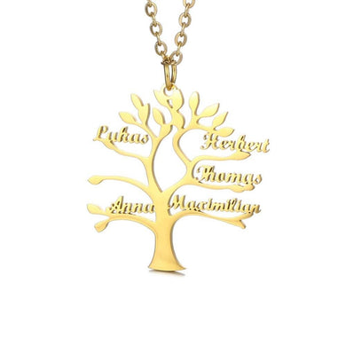 Baum des Lebens Halskette Necklaces Loanya Gold 40 cm 