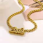 Diamond Drip Namenskette Necklaces Loanya 