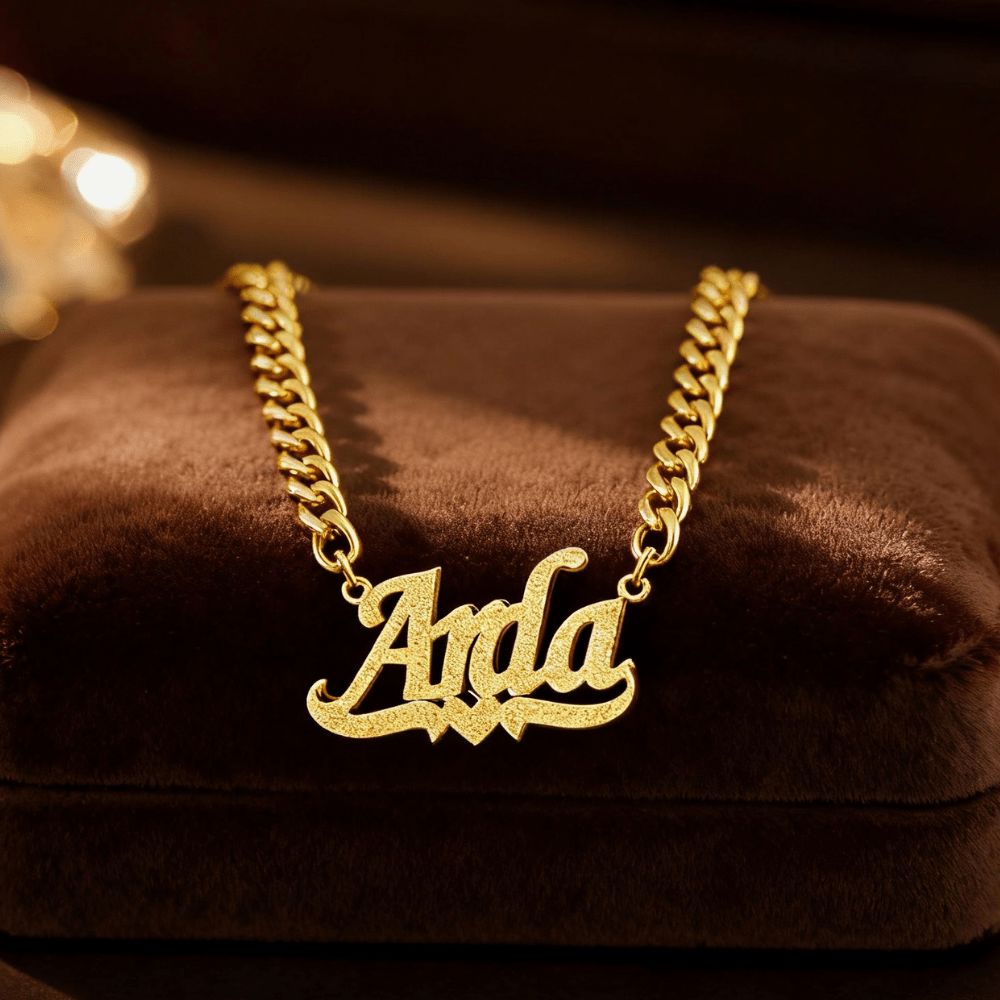 Diamond Drip Namenskette Necklaces Loanya 