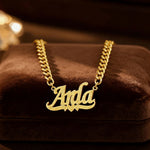 Diamond Drip Namenskette Necklaces Loanya 
