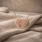 Familienherz Lebensbaum Halskette Necklaces Loanya Roségold 45 cm 