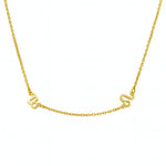 Halskette mit zwei Sternzeichen Necklaces Loanya Gold Halskette (35 - 40 cm) 