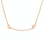 Halskette mit zwei Sternzeichen Necklaces Loanya Roségold Halskette (35 - 40 cm) 