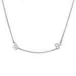 Halskette mit zwei Sternzeichen Necklaces Loanya Silber Halskette (35 - 40 cm) 