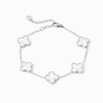 Kleeblatt Armband mit Wunschgravur Bracelet Loanya 