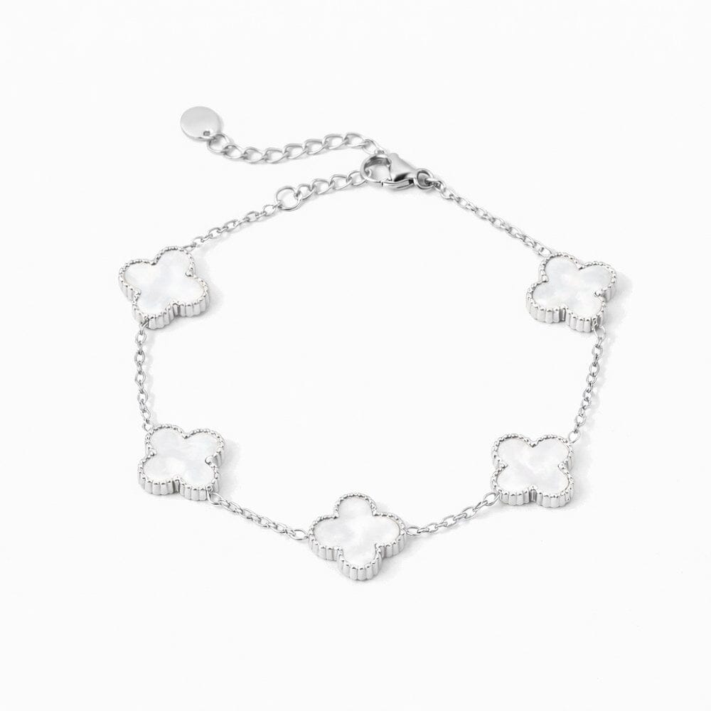 Kleeblatt Armband mit Wunschgravur Bracelet Loanya 