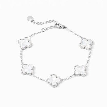 Kleeblatt Armband mit Wunschgravur Bracelet Loanya 