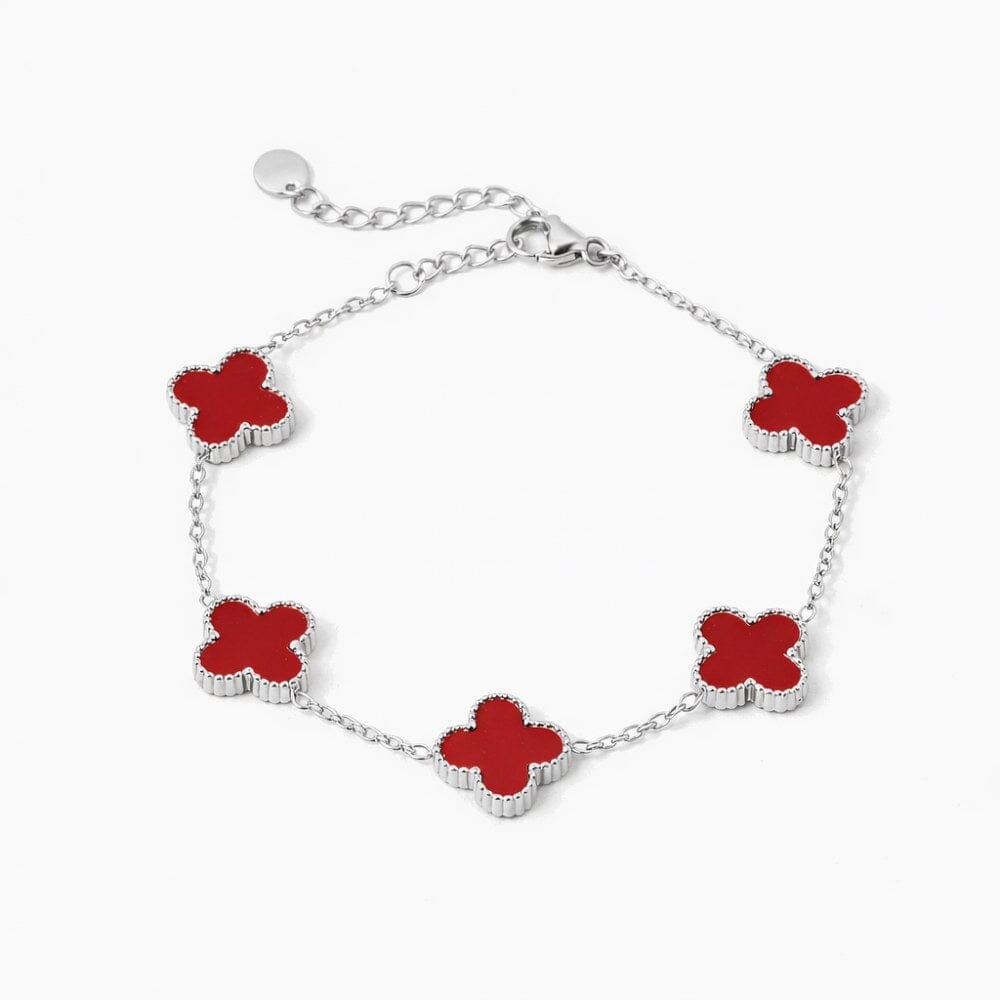 Kleeblatt Armband mit Wunschgravur Bracelet Loanya 