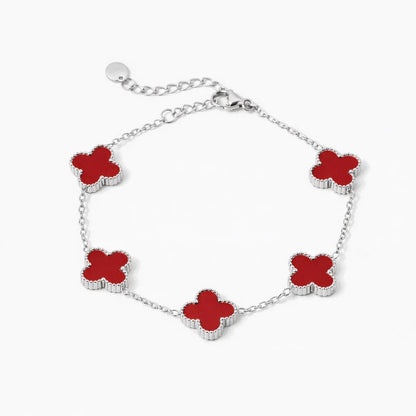Kleeblatt Armband mit Wunschgravur Bracelet Loanya 