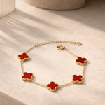 Kleeblatt Armband mit Wunschgravur Bracelet Loanya 