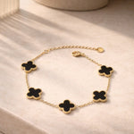 Kleeblatt Armband mit Wunschgravur Bracelet Loanya 