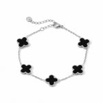Kleeblatt Armband mit Wunschgravur Bracelet Loanya 