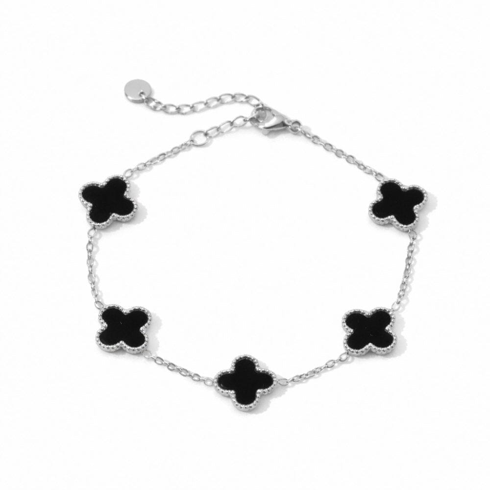 Kleeblatt Armband mit Wunschgravur Bracelet Loanya 