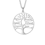 Lebensbaum Kette mit Gravur Loanya Silber 40 cm 