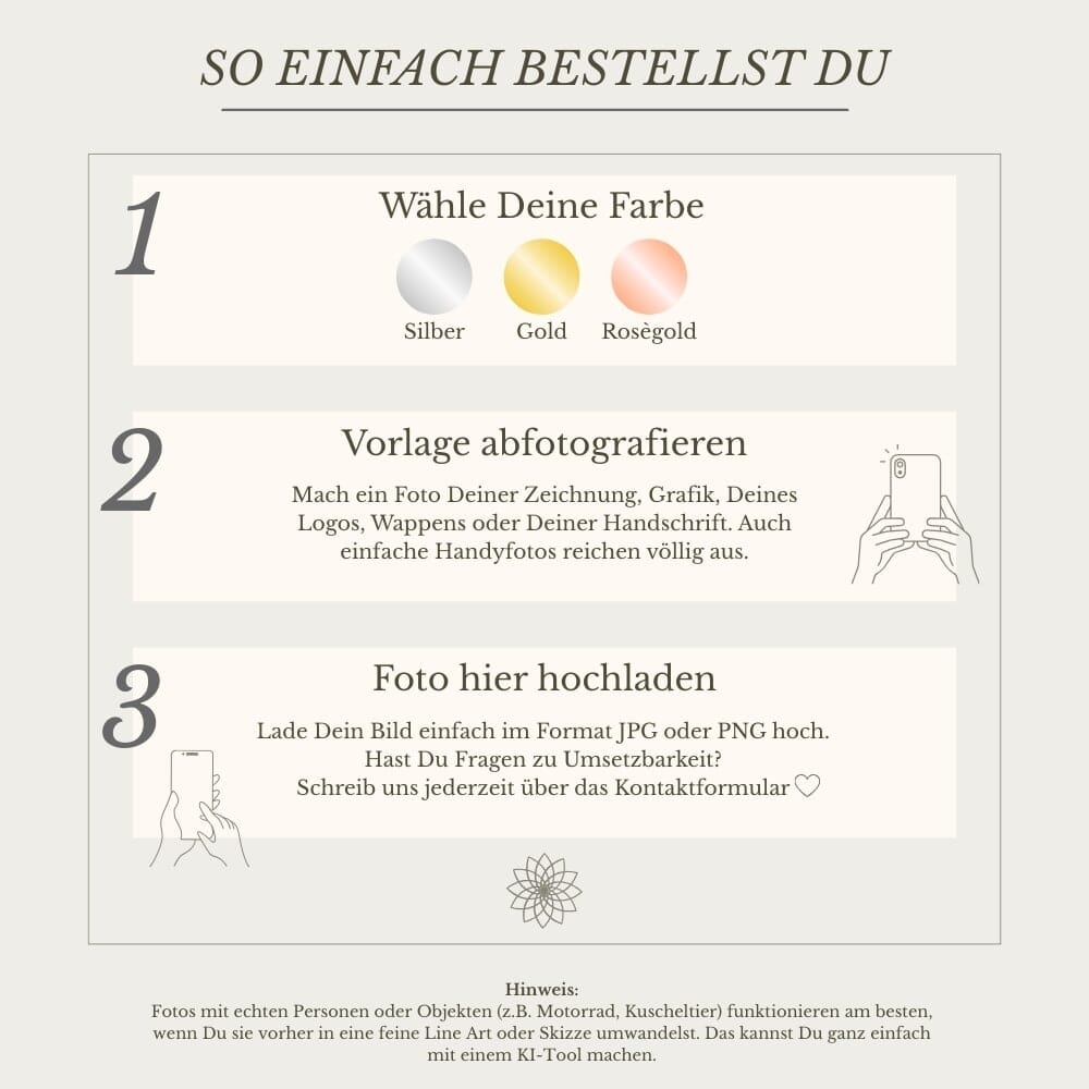 Namenskette aus deiner Handschrift Necklaces Loanya 