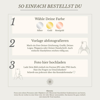 Namenskette aus deiner Handschrift Necklaces Loanya 